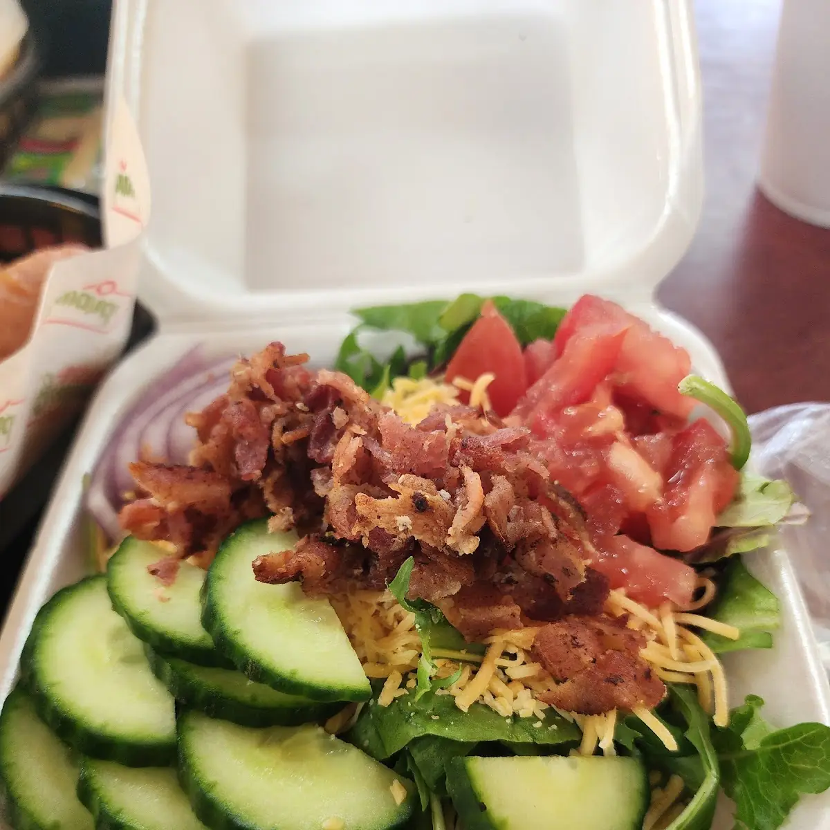 Side Salad with Bacon