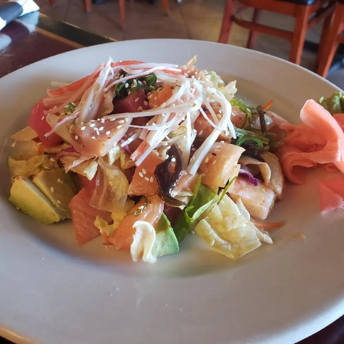 Sashimi Salad with Avocado