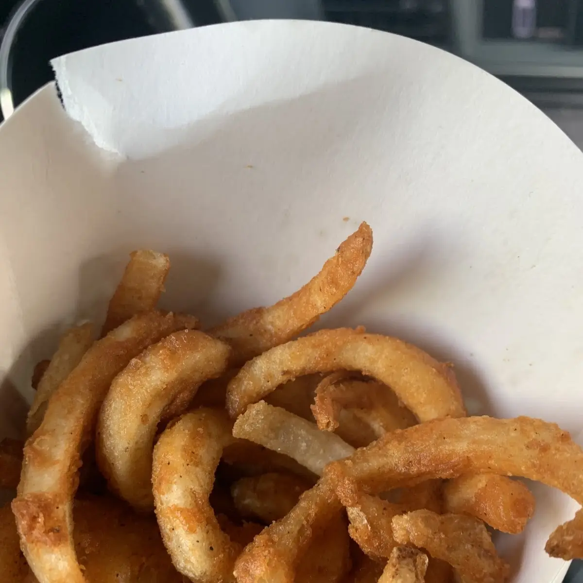 Sriracha Curly Fry Burger