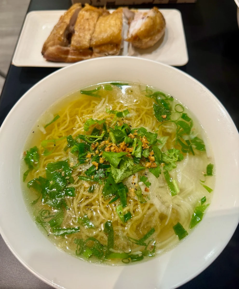 Crispy Skin Chicken Noodle Soup, Crackling - Holland Park West
