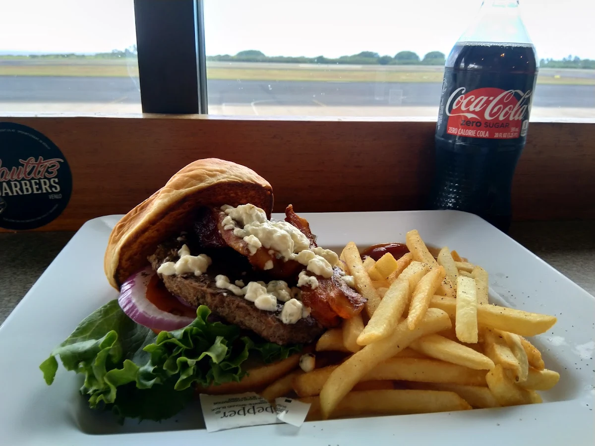 Blue Cheese Burger and Fries