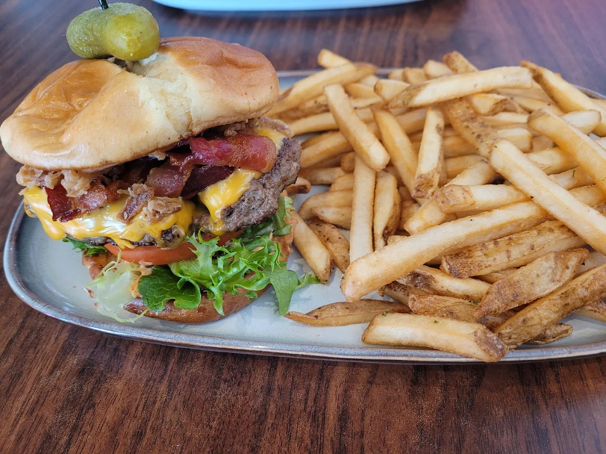 Cheese Burger with Fries, NV Restaurant & Bar - 199 Street