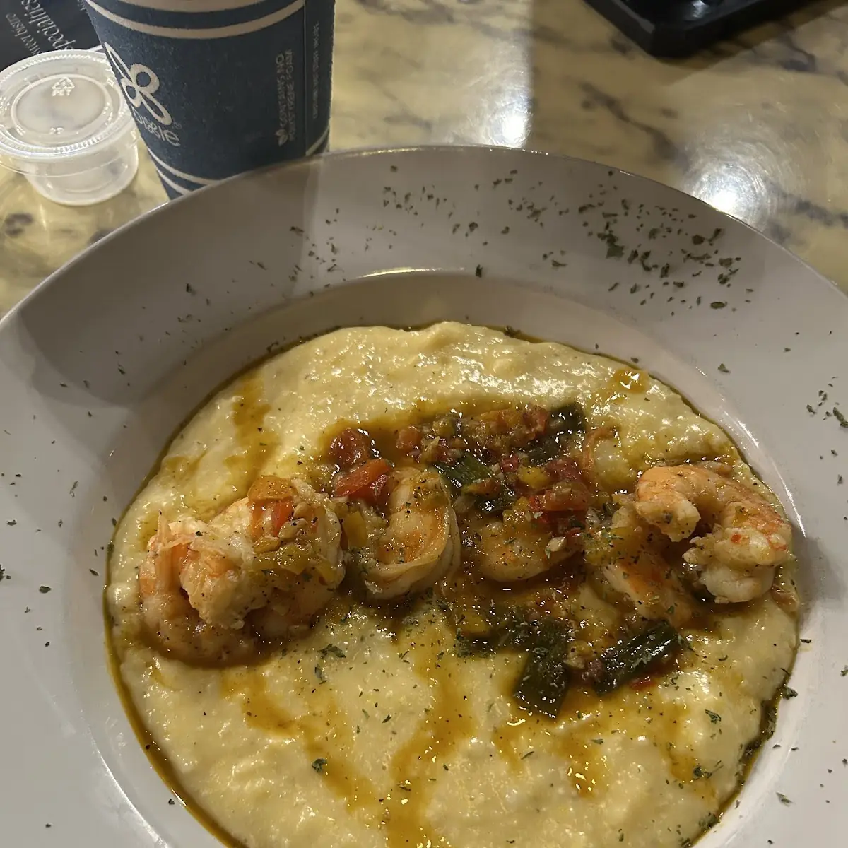 Shrimp and Grits Bowl