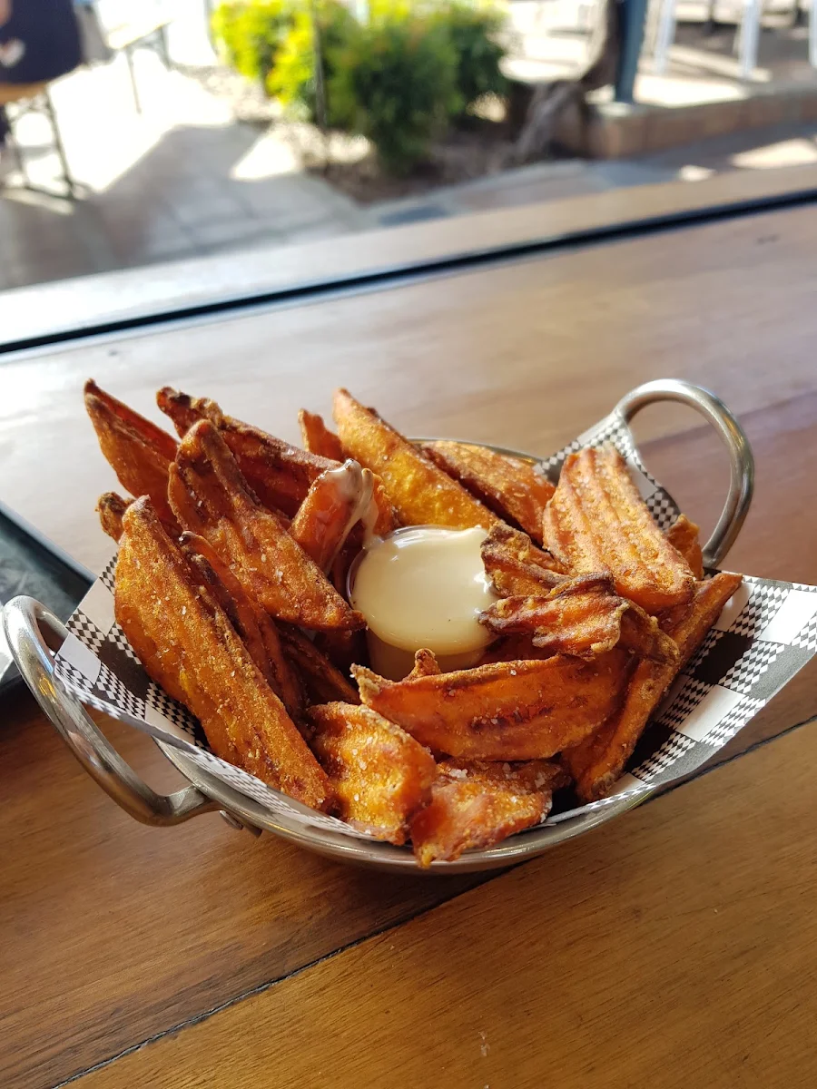 Sweet Potato Fries with Maple Aioli Dipping Sauce