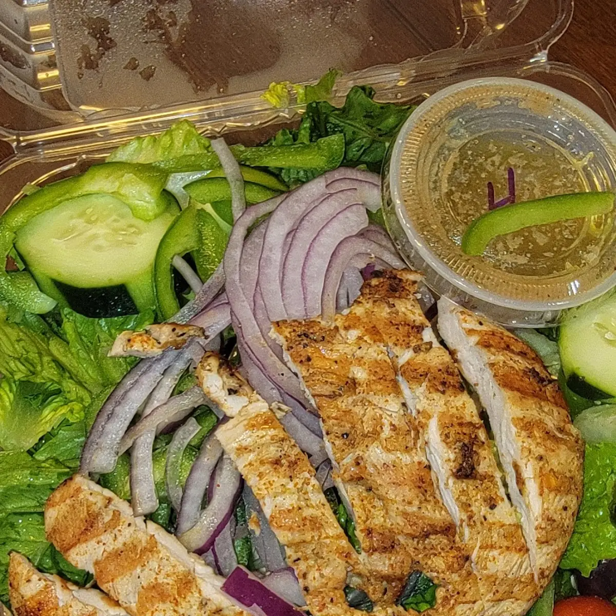 Garden Salad with Chicken Added