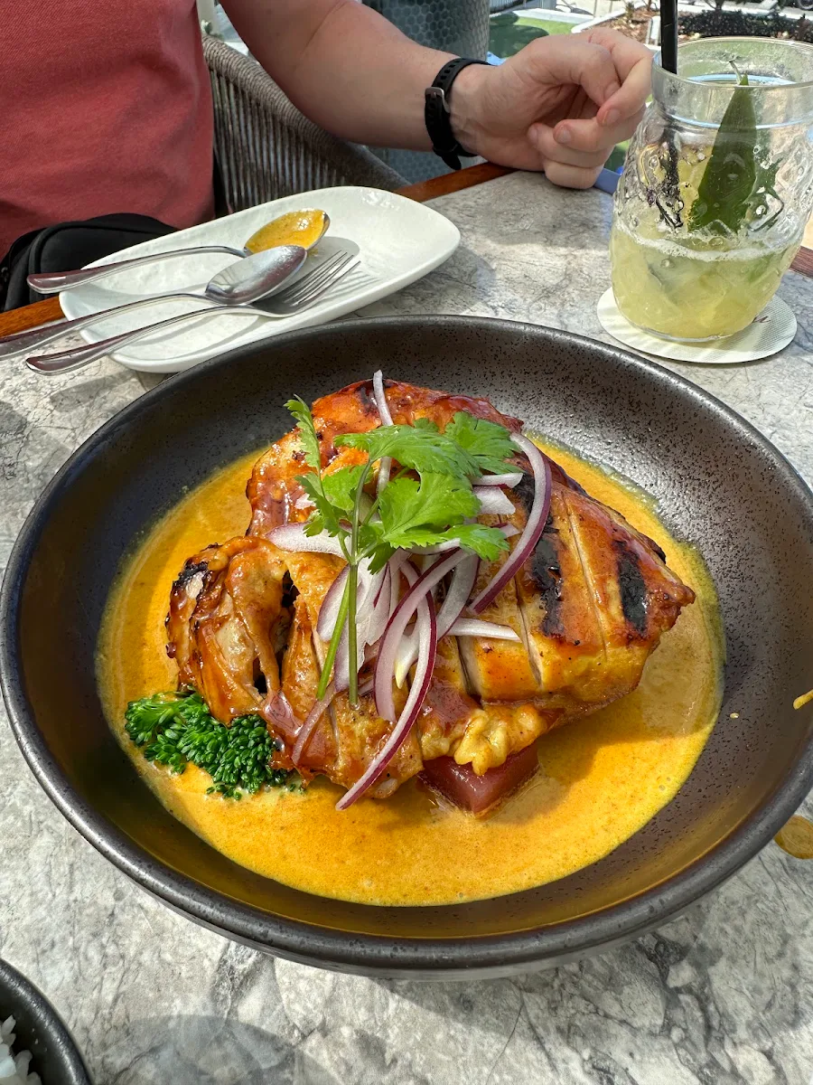 BBQ Chicken with Yellow Curry, Nahm Talay Thai Restaurant and Bar