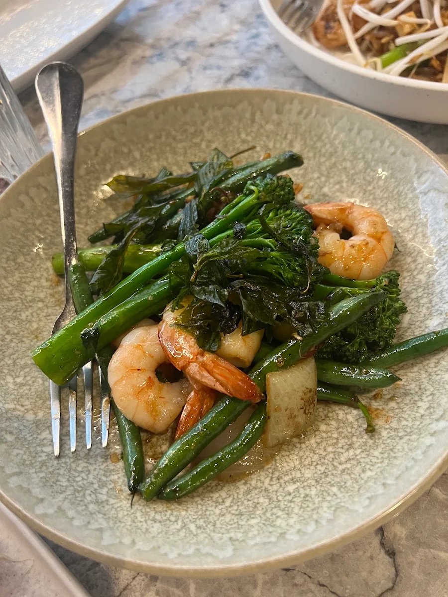 Green Veggies Stir Fry, Nahm Talay Thai Restaurant and Bar