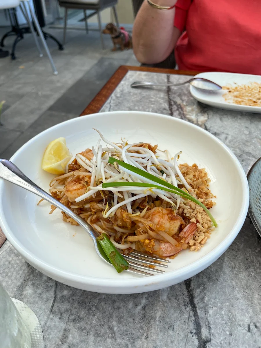 Pad Thai with Prawns, Nahm Talay Thai Restaurant and Bar