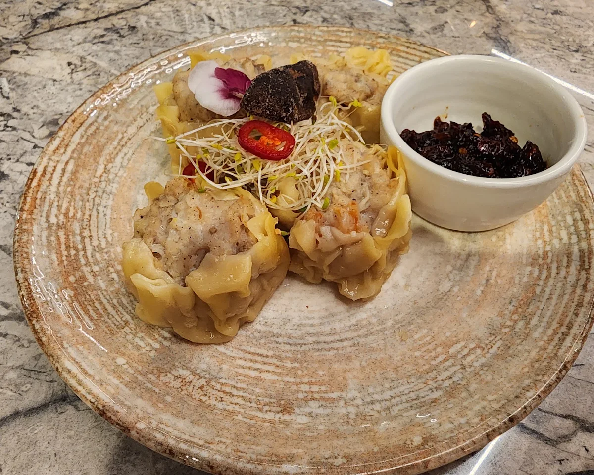 Spicy Chicken and Prawn Shumai, Nahm Talay Thai Restaurant and Bar