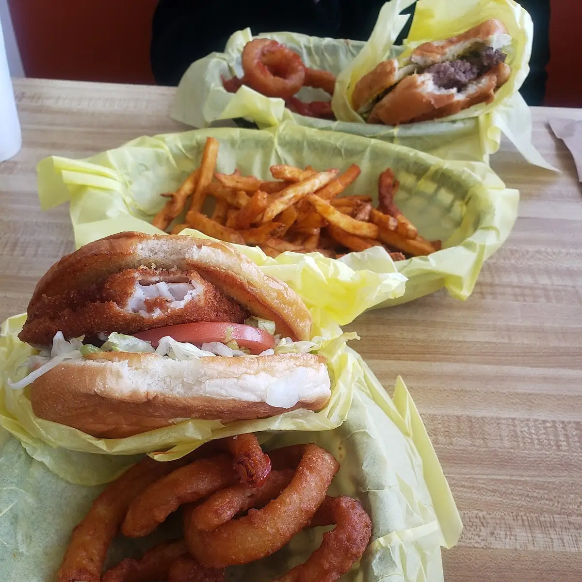 Fish Sandwich Combo Onion Rings