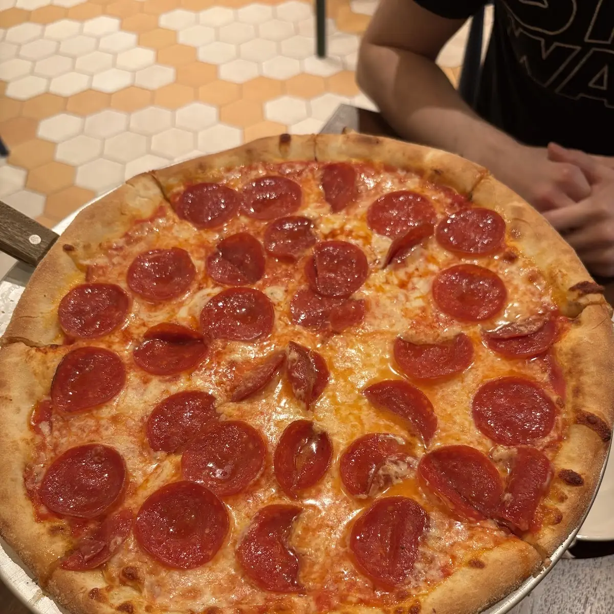 Pepperoni Pizza on Stand