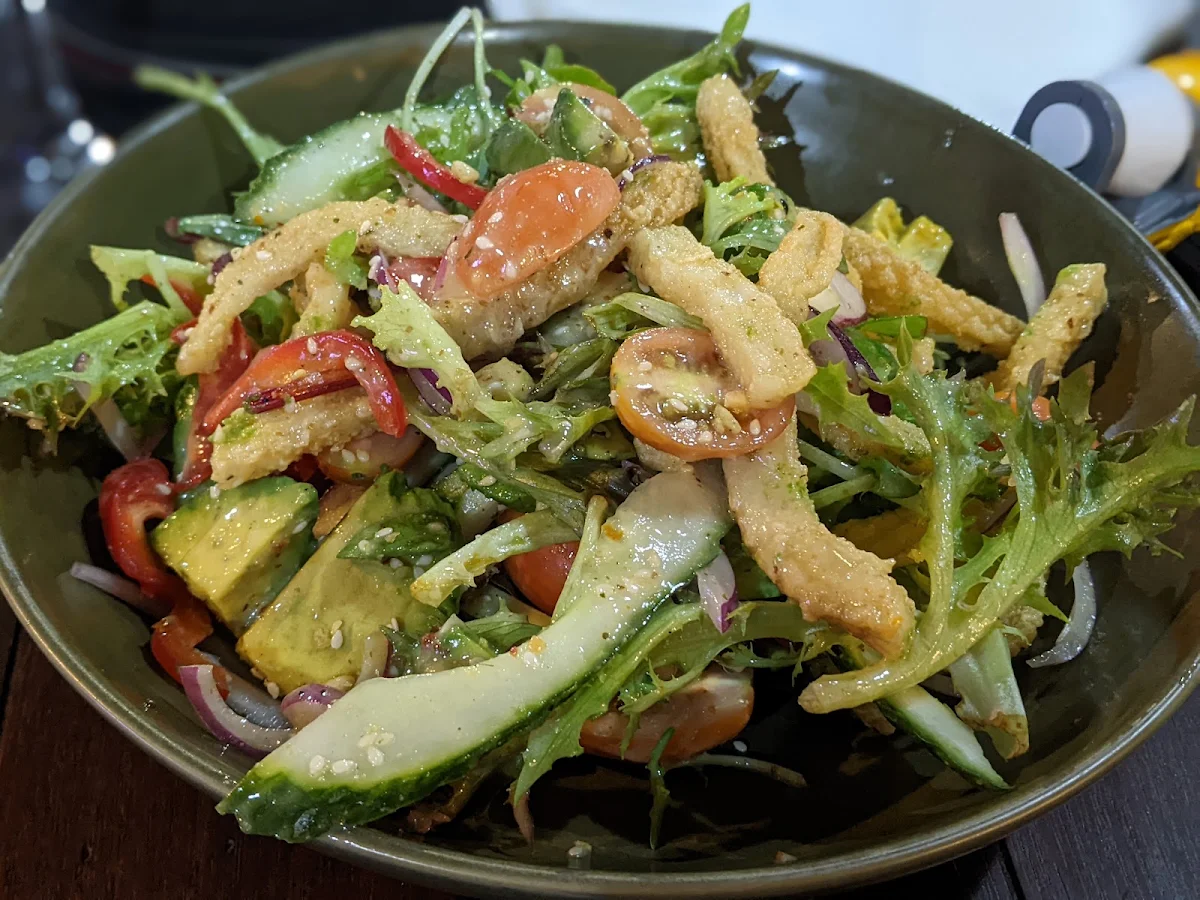 Avocado Salad with Calamari, Bundalong Tavern