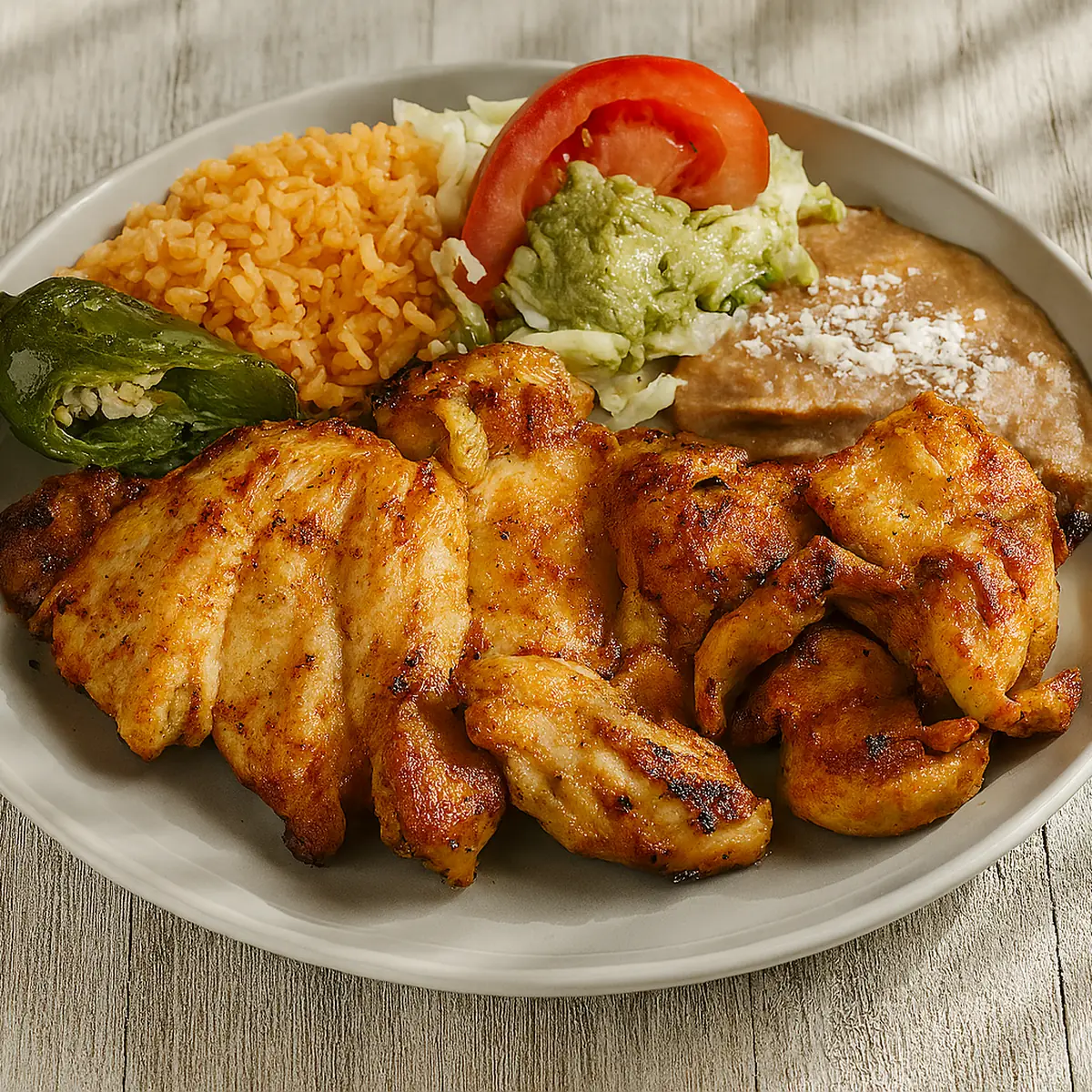 Pollo Asado Plate