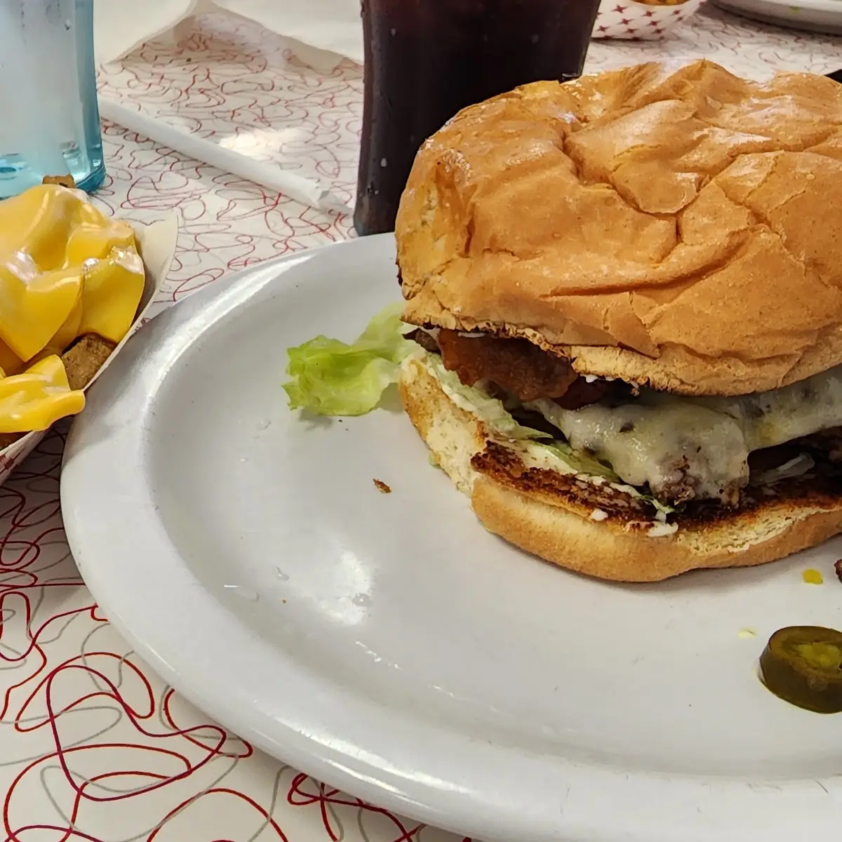 Triple Cheeseburger with Fries