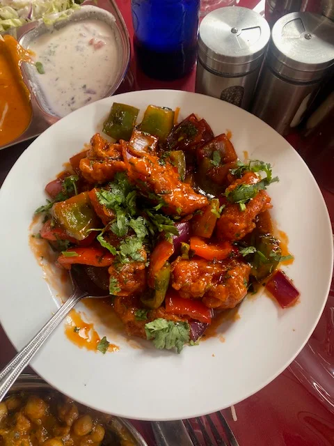 Paneur Au Piment Chilli Paneer, Thind villa restaurant