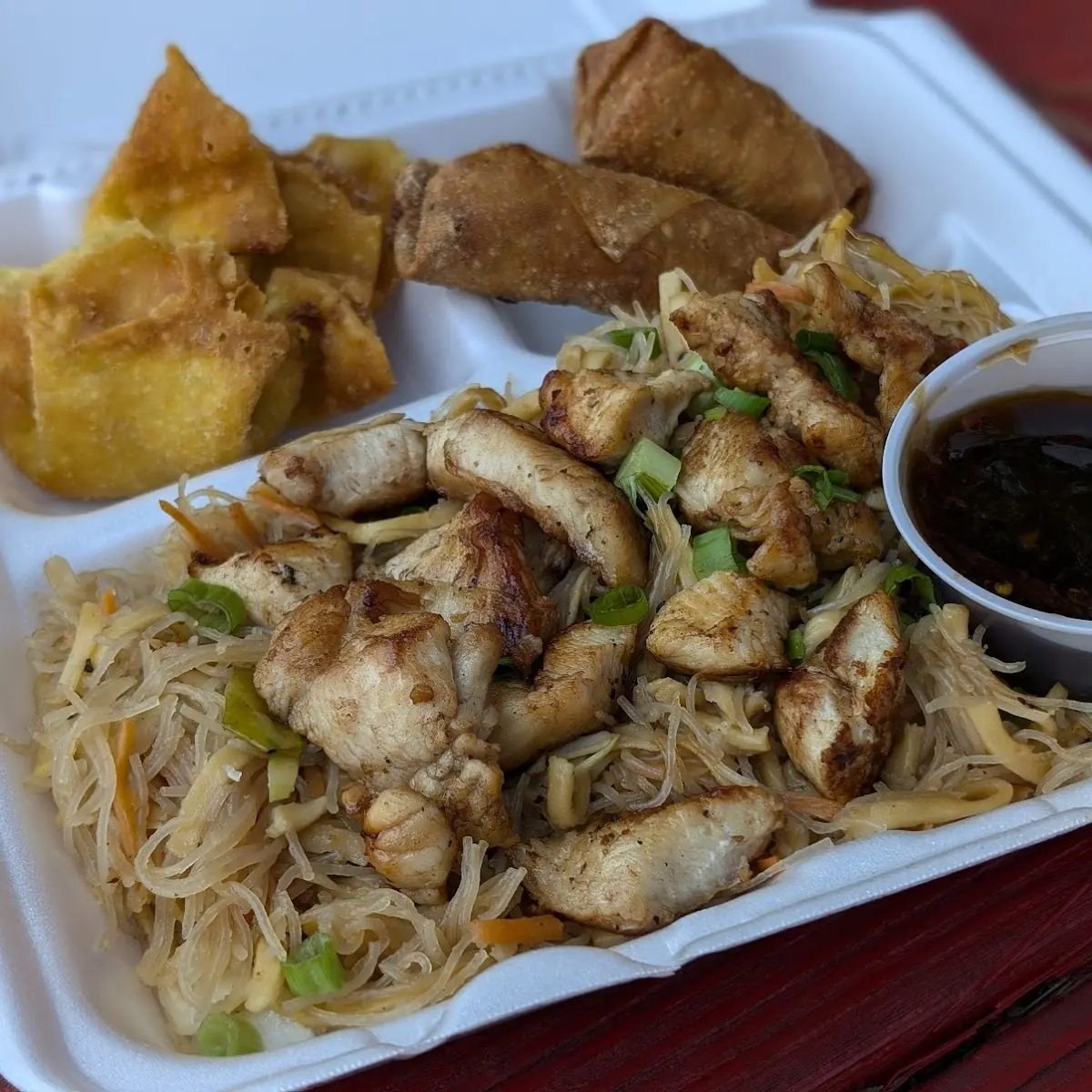 Pancit with Grilled Chicken