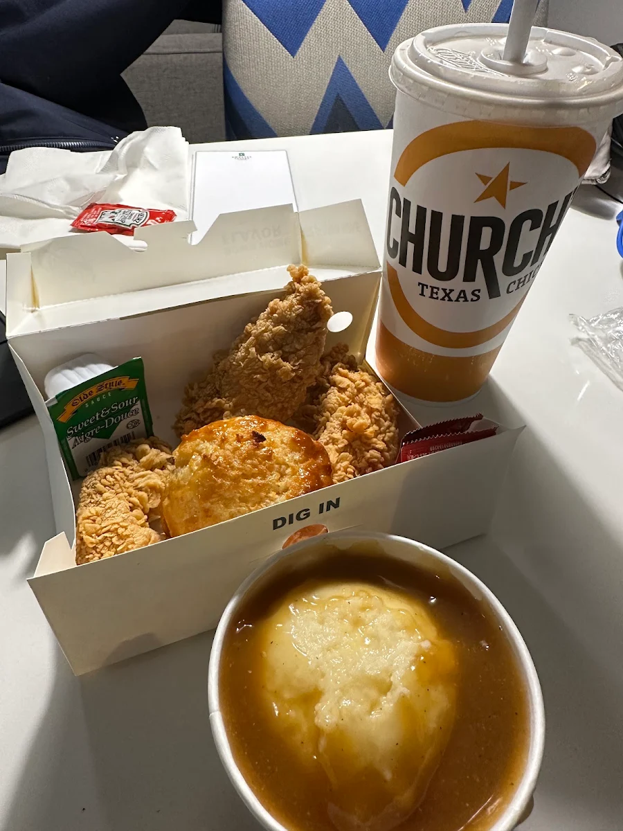 3 Tender Combo, Church's Texas Chicken