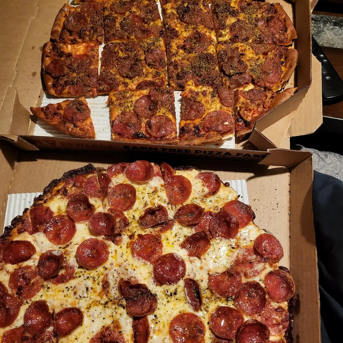 Replacement Thin Crust Pepperoni Pizza