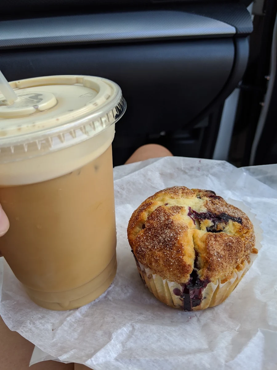 Nitro Cold Brew and Blueberry Muffin