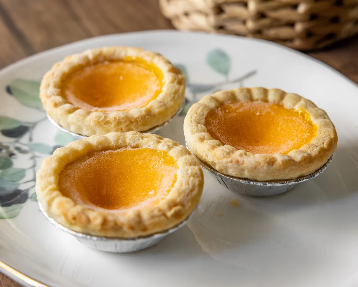 Baked Custard Egg Tarts 3 Pieces, HONG KITCHEN & BAR