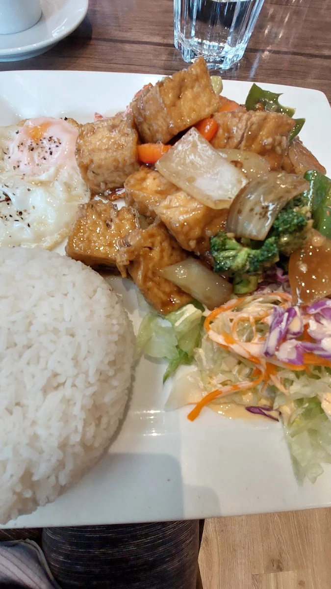 Tofu Vege with Rice, HONG KITCHEN & BAR