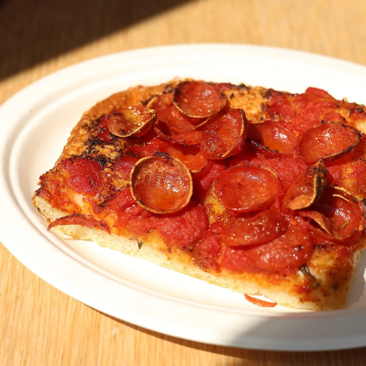 Thin Crust Sicilian Style Pan Pizza