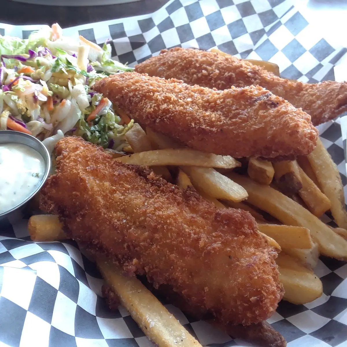 Crispy Battered Fish and Fries
