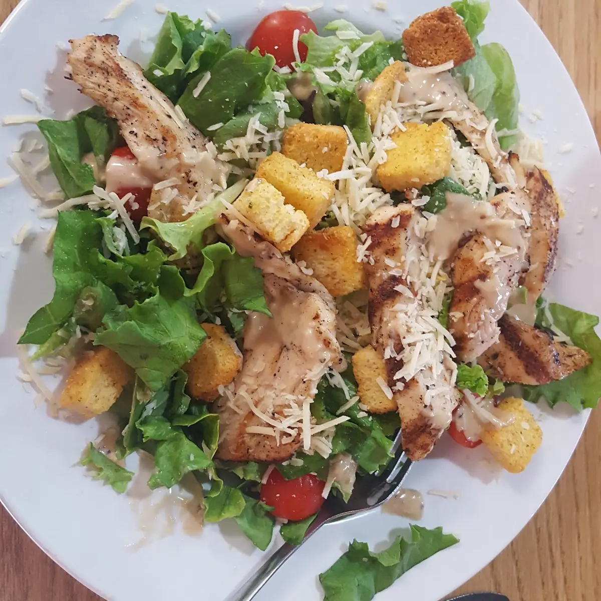 Caesar Salad with Chicken Breast