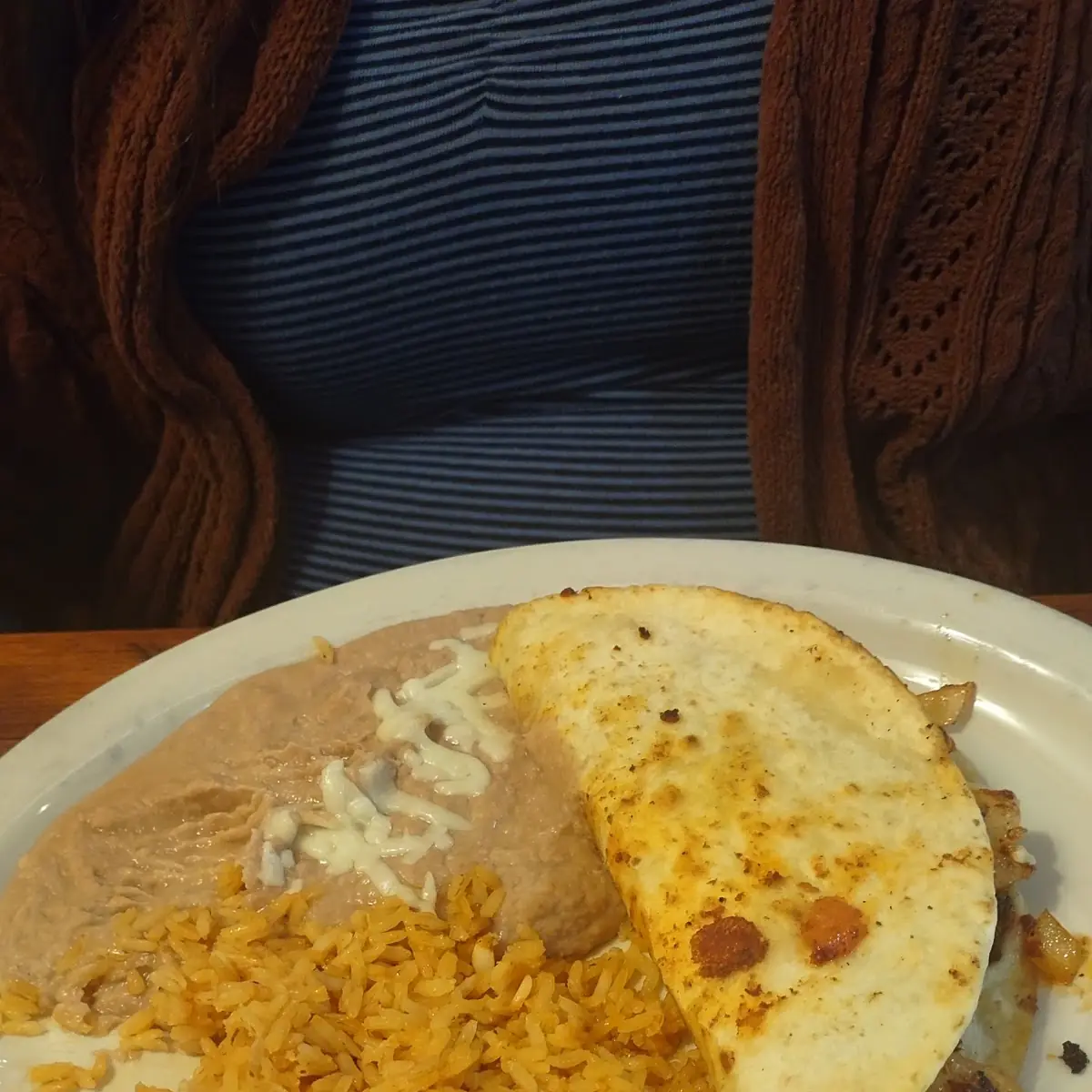 Grilled Shrimp & Charizo Quesadilla Plate