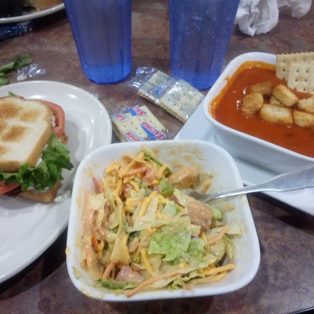 Soup and Sandwich Platter