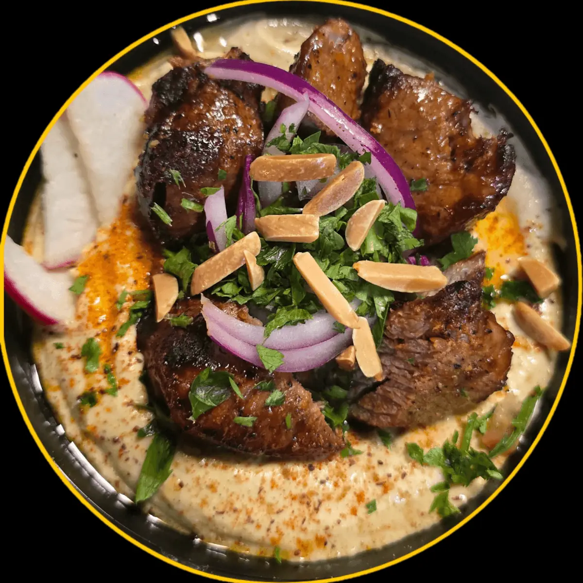 Lamb Kebab over rice