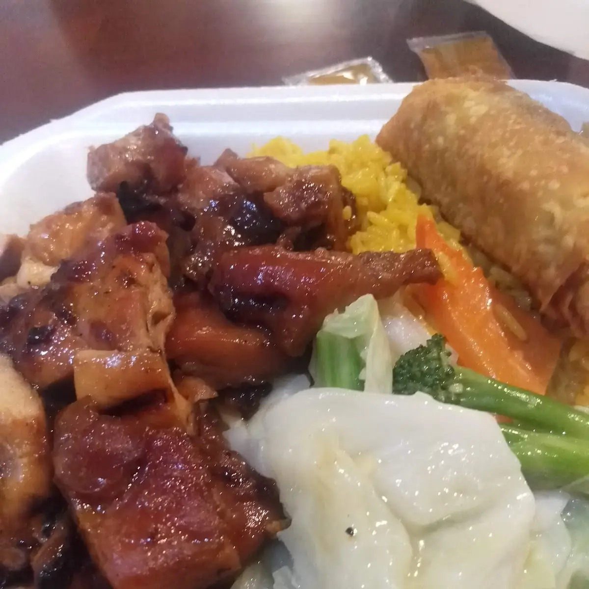 Bourbon Chicken Fried Rice and Vegetable