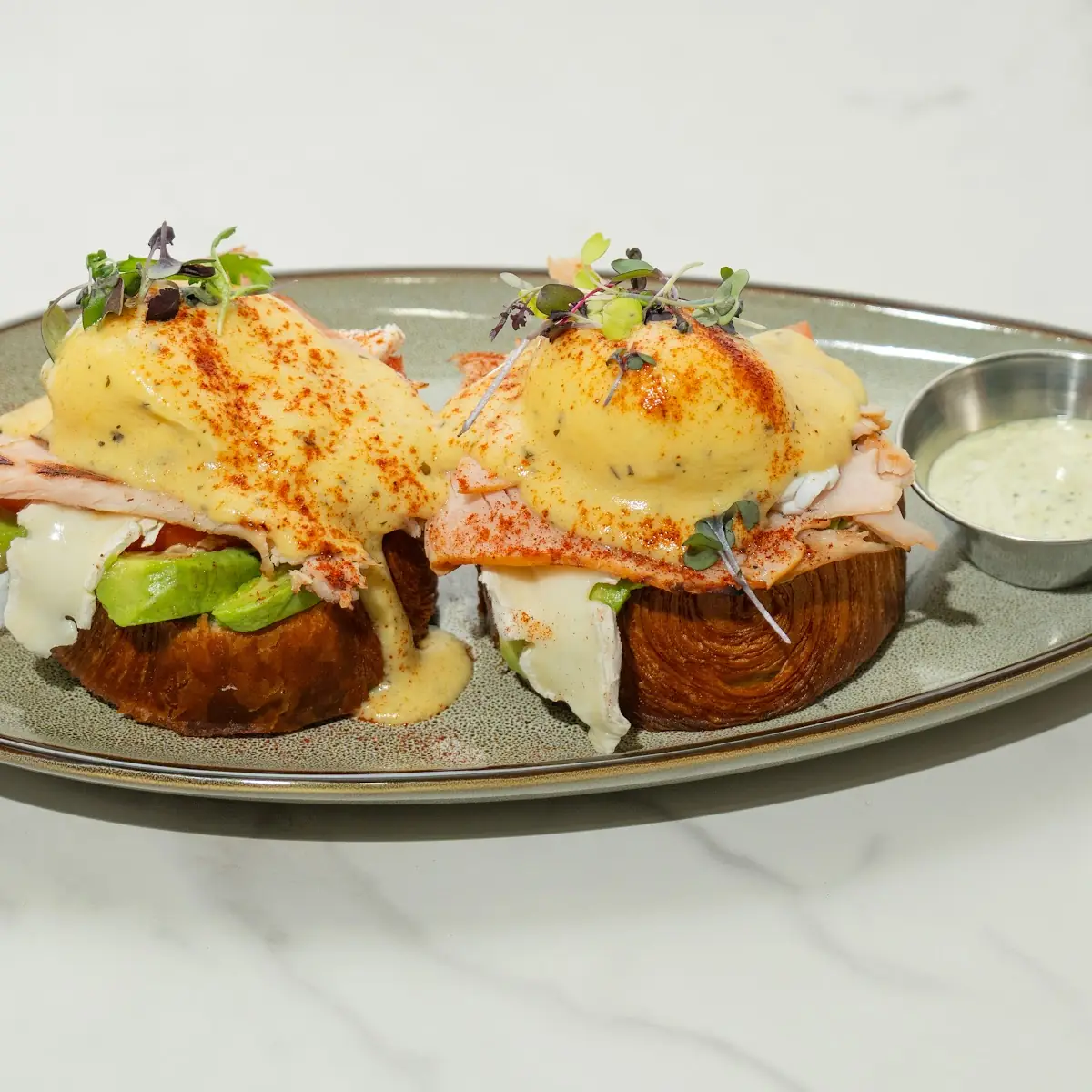 Crab Cake Brioche Toast