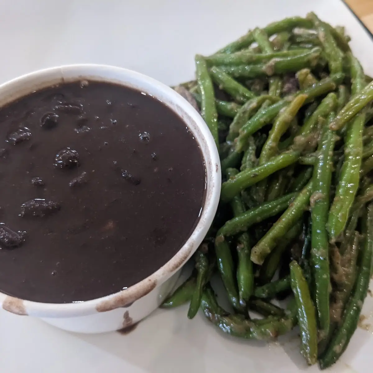 Green Beans and Black Beans