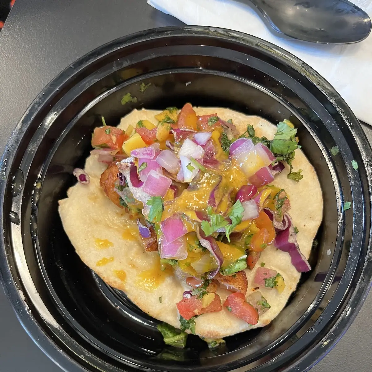 Butter Chicken Naan Taco
