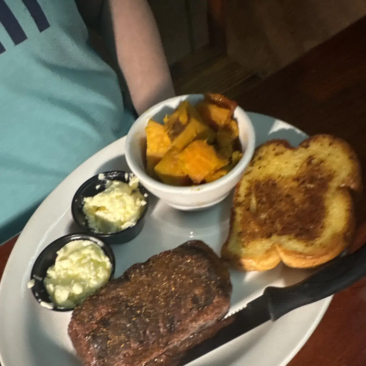 8oz Sirloin with Sweet Potatoes