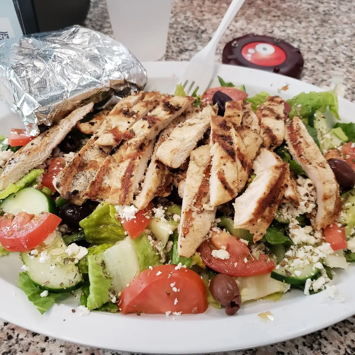 Grilled Chicken Greek Salad