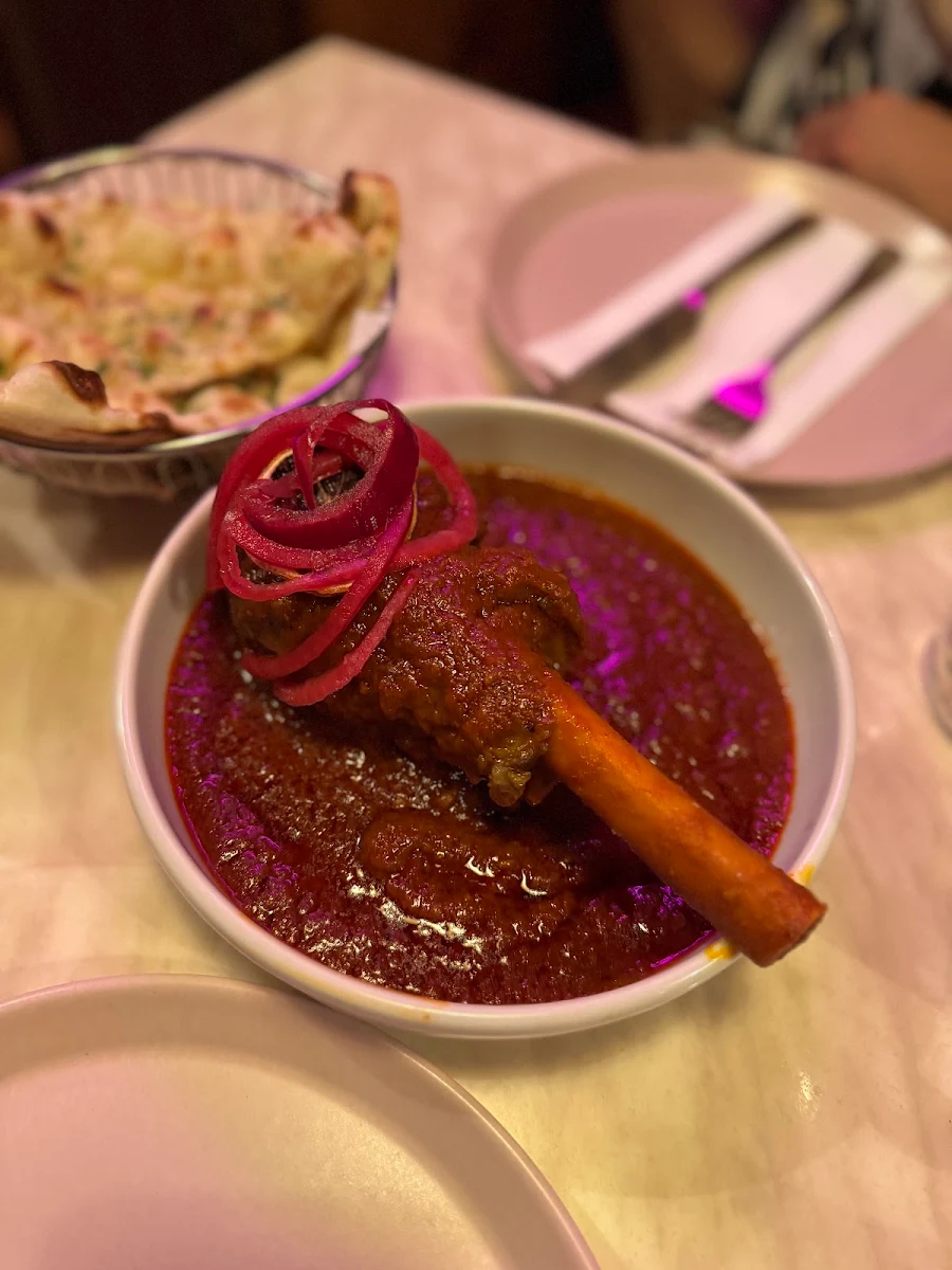 Kashmiri Lamb Shank Rogan Josh, Madam Ji Indian Restaurant