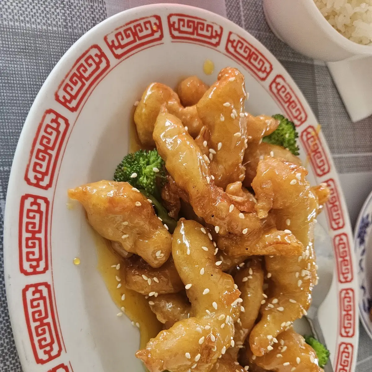 Sesame Chicken and Broccoli Dish