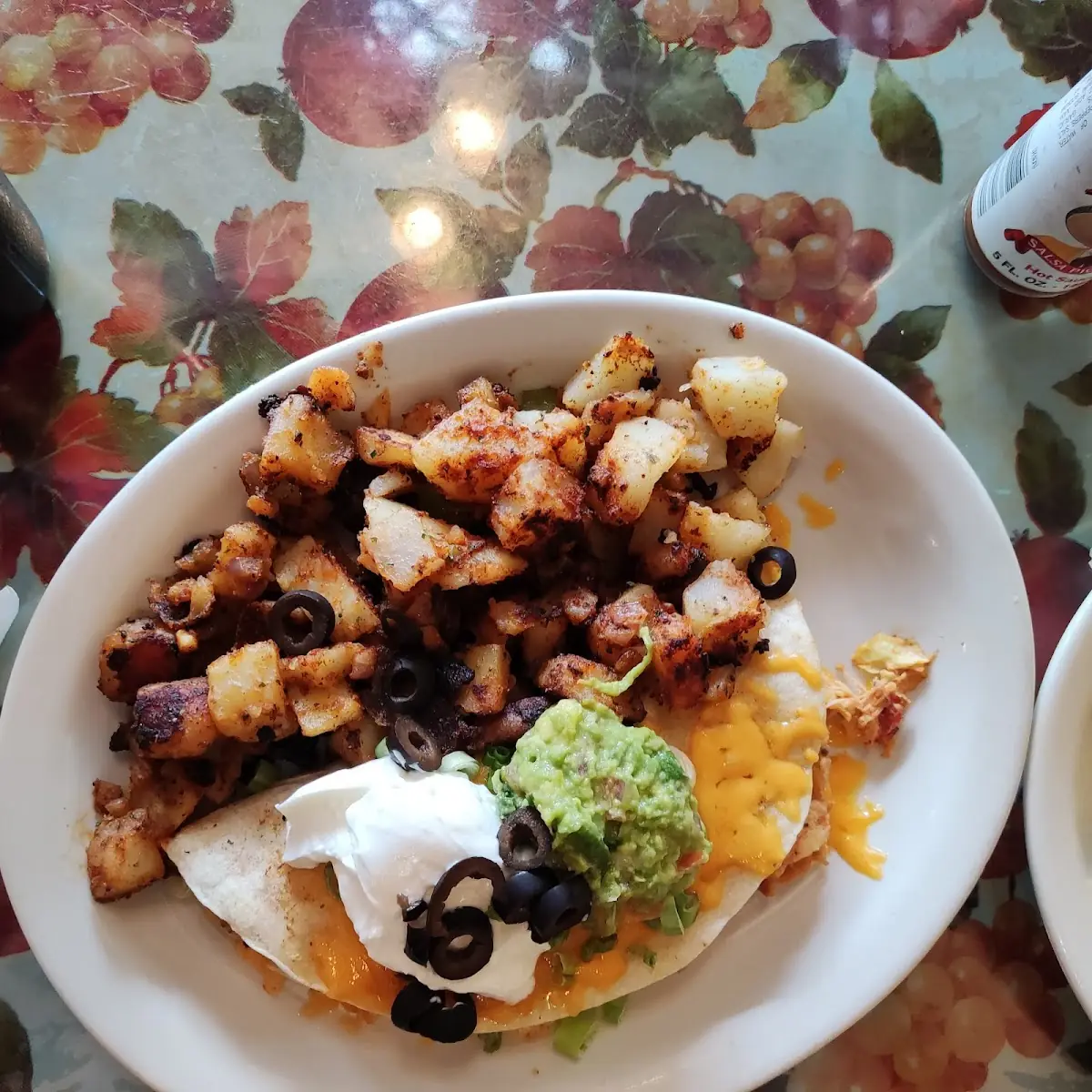 Breakfast Chicken Quesadilla
