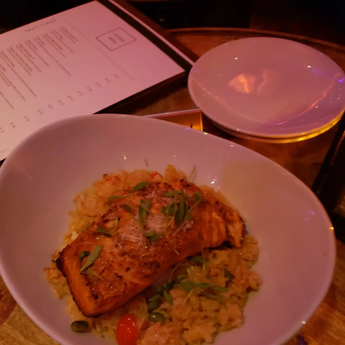 Salmon with Fried Rice