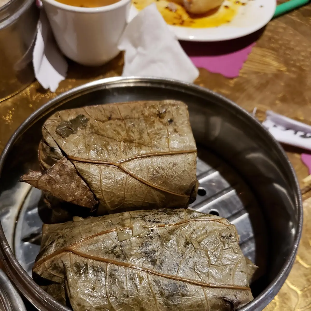 Stuffed Sticky Rice in Lotus Leaves