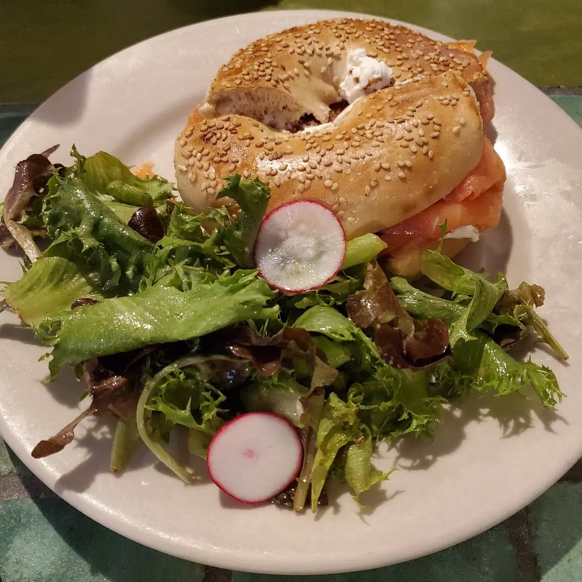 Bagel with Salmon