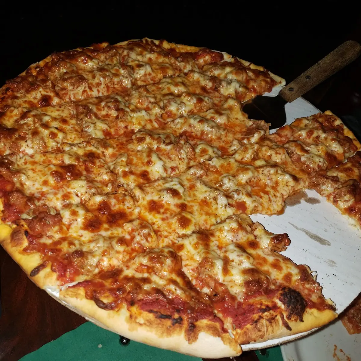 Sausage Pizza Well Done