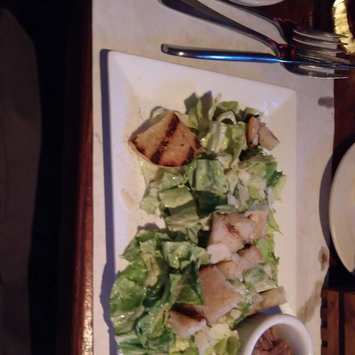 Caesar Salad with Anchovies Side