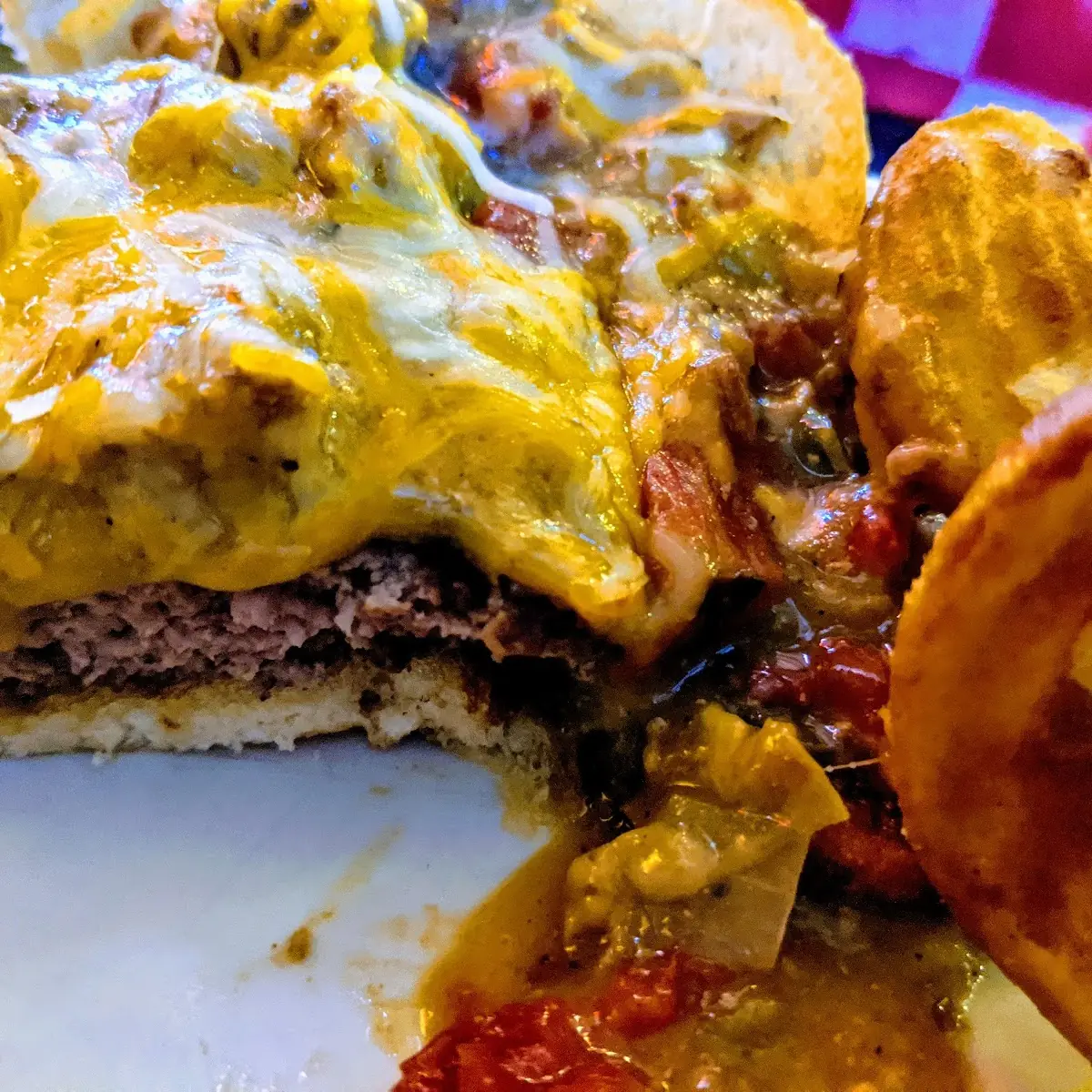 Open Face Green Chili Slopper