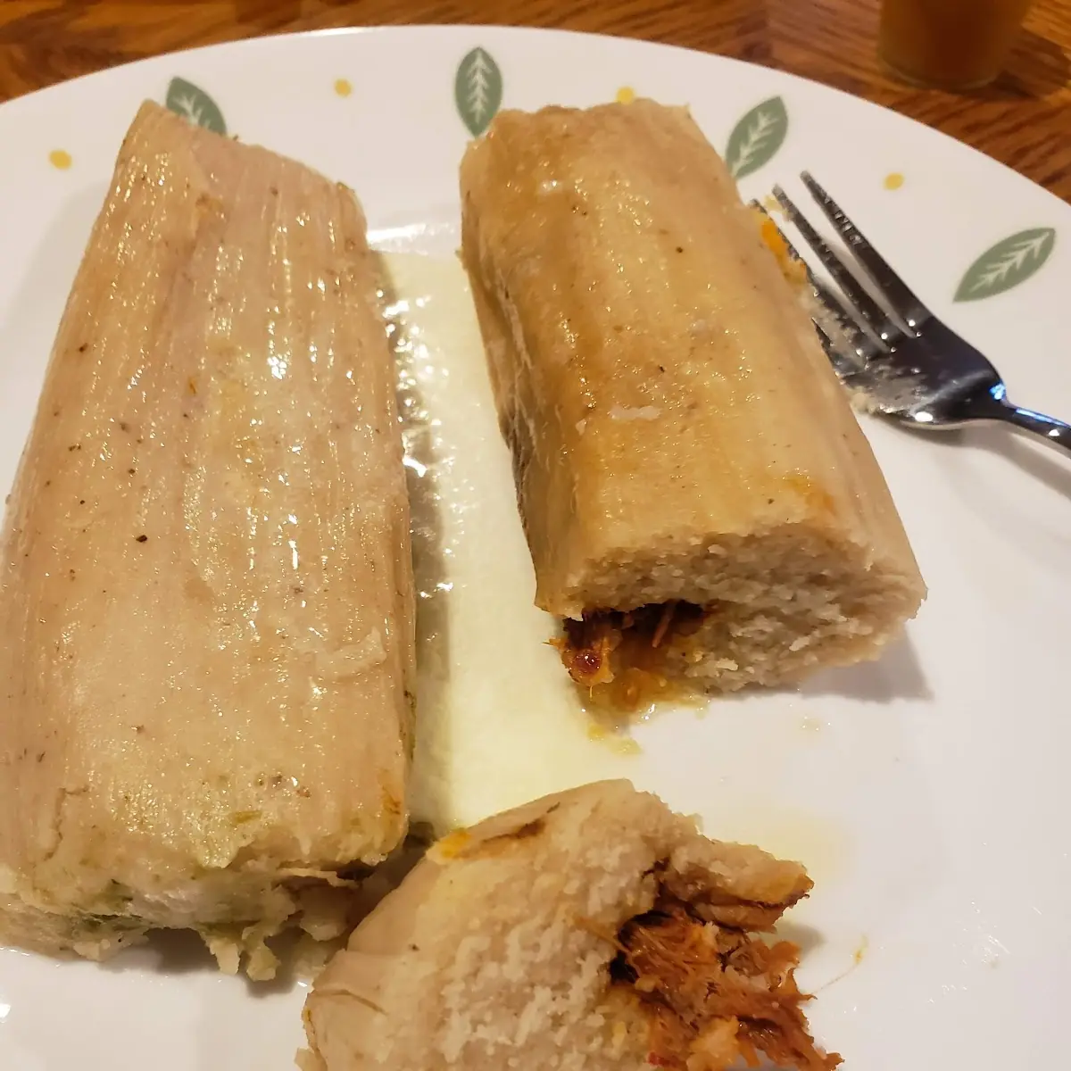 Chicken Tamales Red and Green Sauce