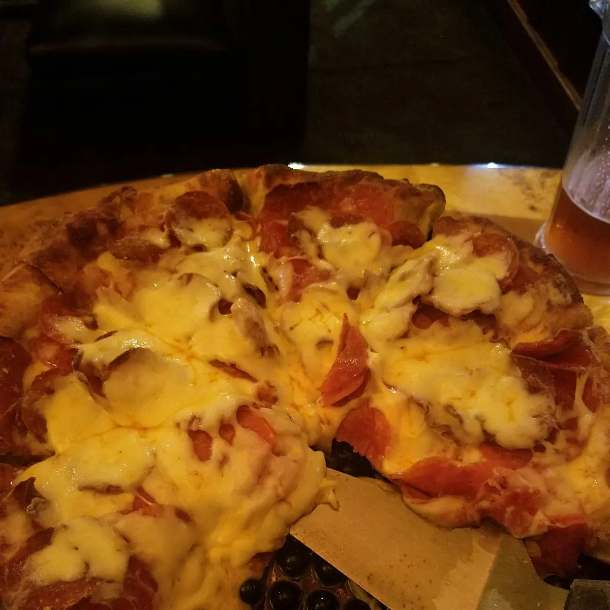 Deep Dish Pepperoni Pizza