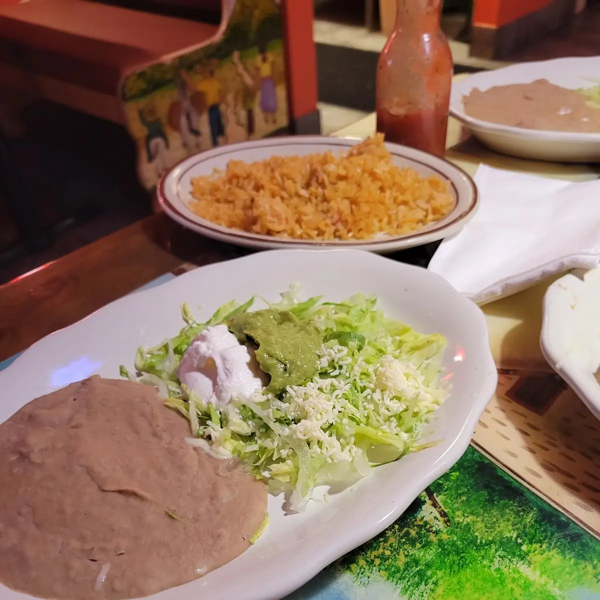 7 Beef Enchilada & Chile Relleno Combo with a Tamale on Side