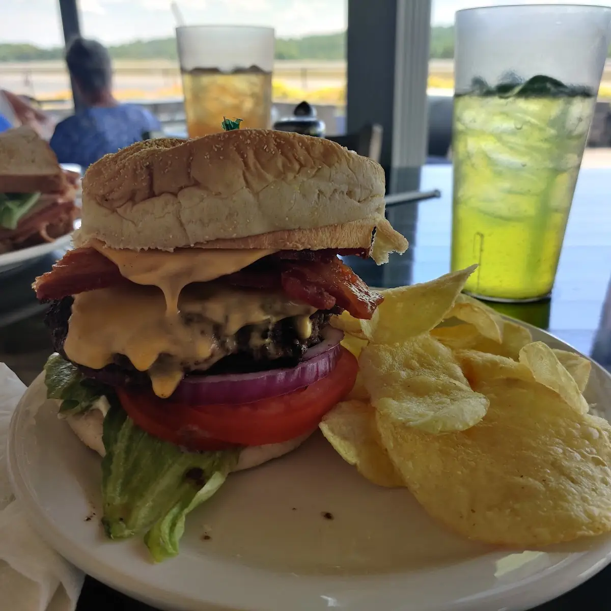 8 Oz Angus Burger with Bacon and Cheese